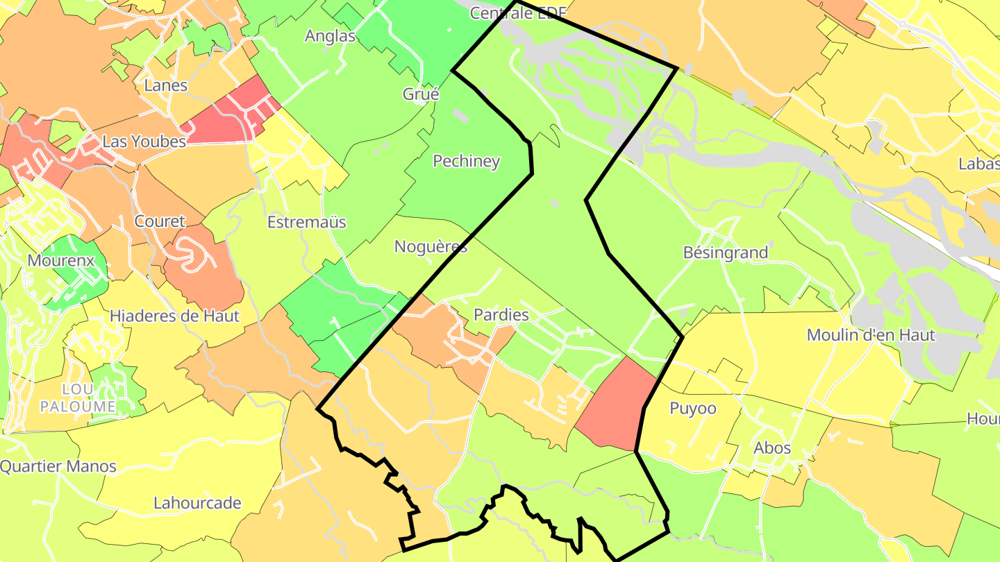 Carte des prix de l'immobilier Pardies