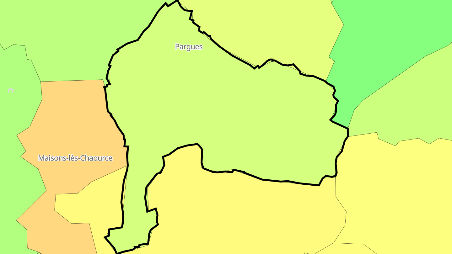Carte des prix de l'immobilier Pargues