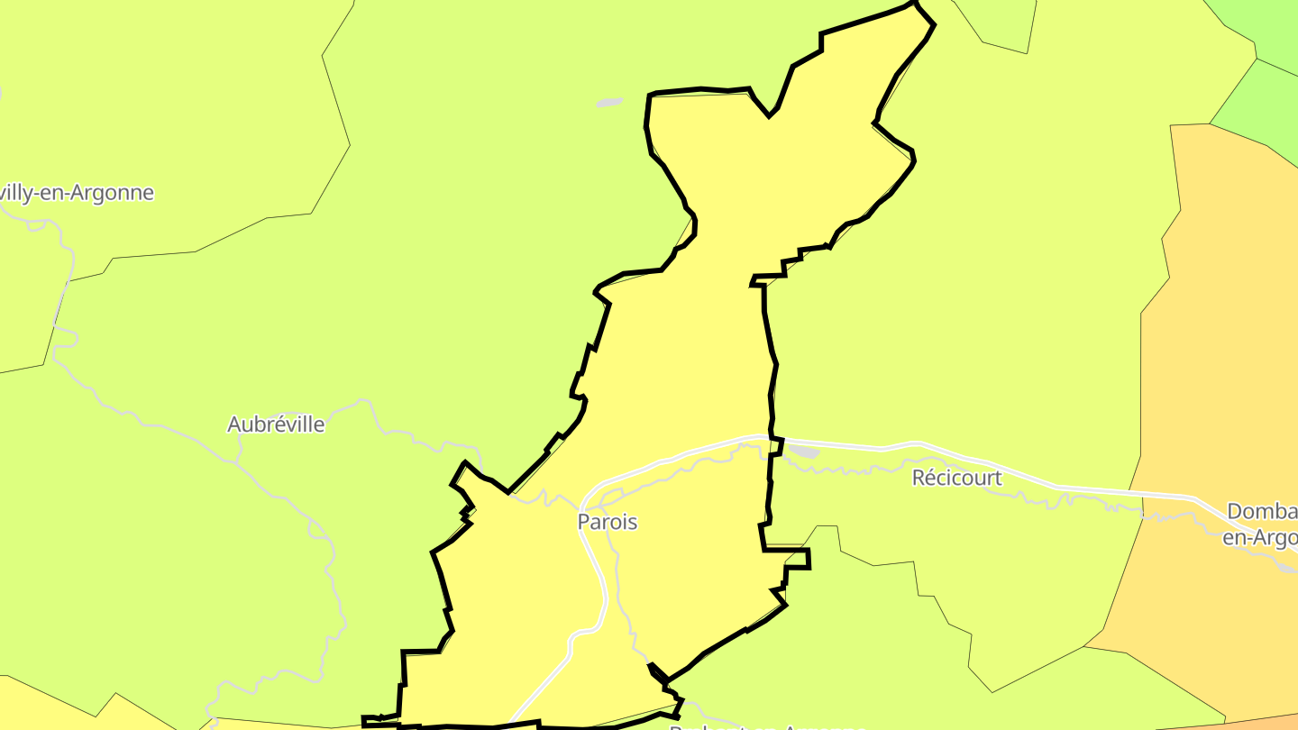 Carte des prix de l'immobilier Parois