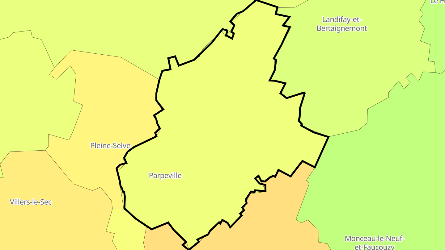 Carte des prix de l'immobilier Parpeville