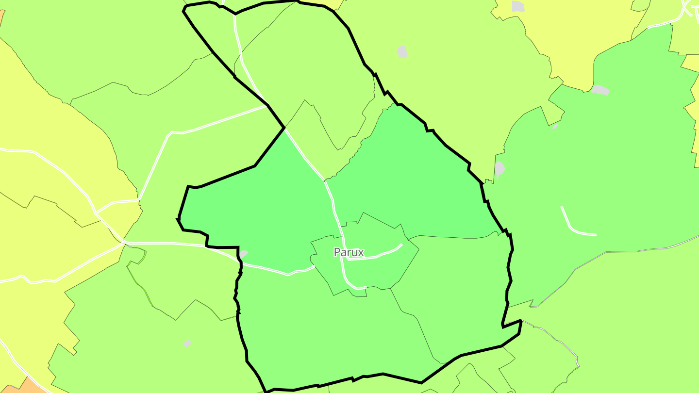 Carte des prix de l'immobilier Parux
