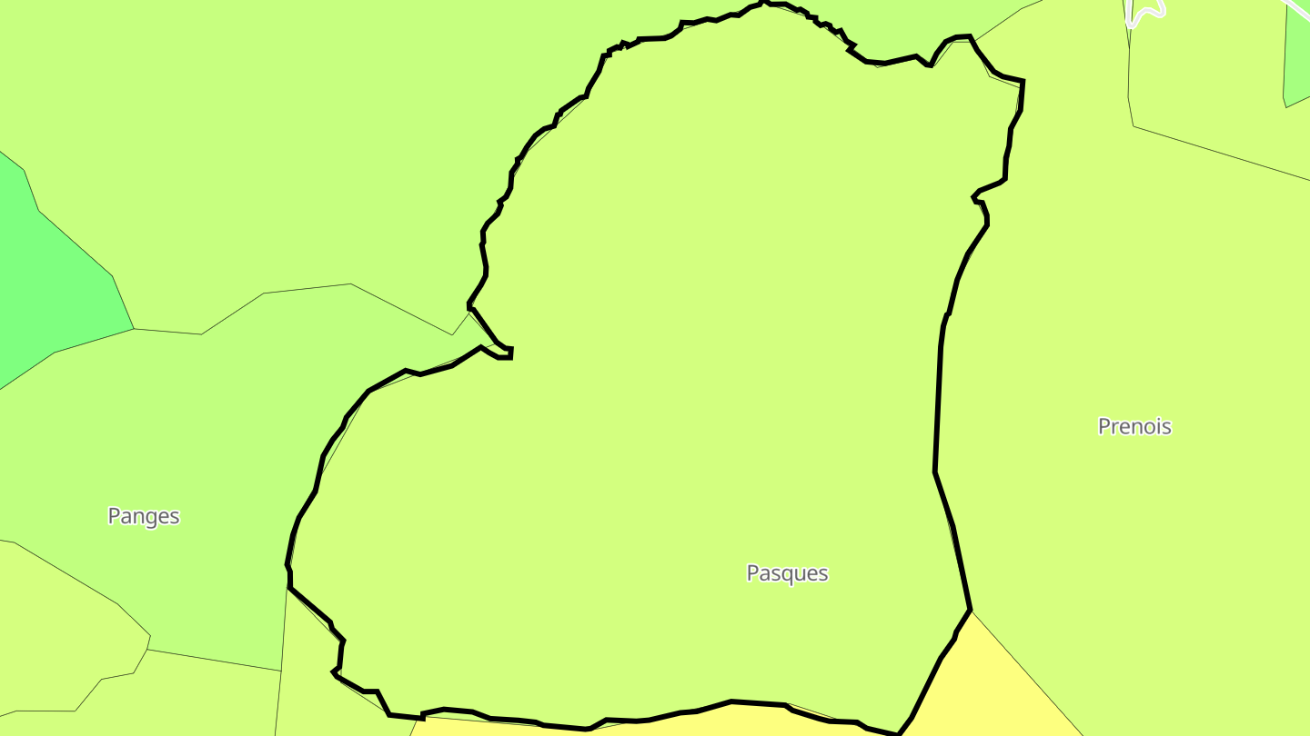 Carte des prix de l'immobilier Pasques