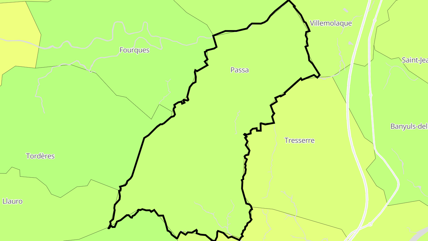 Carte des prix de l'immobilier Passa