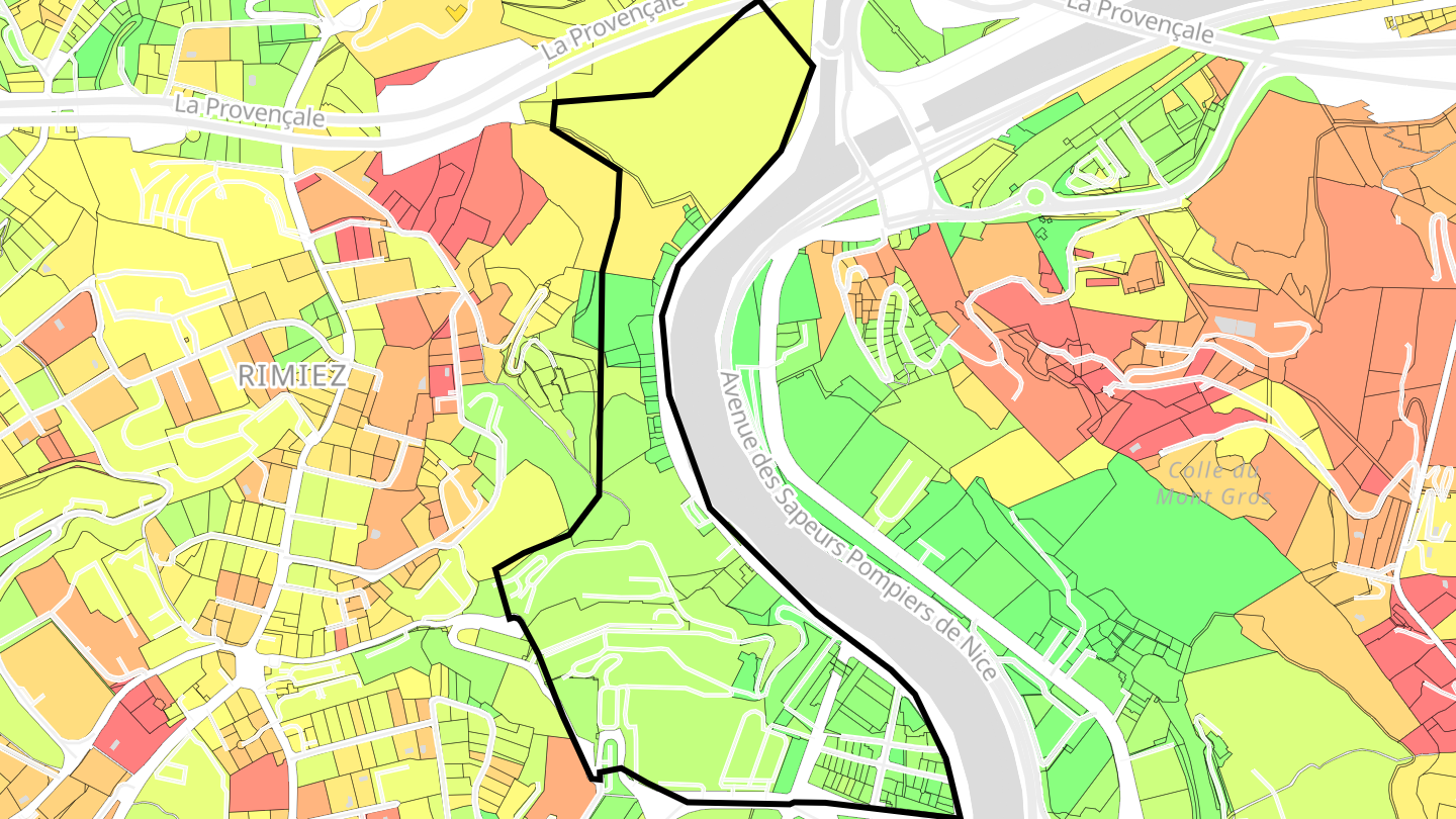 Carte des prix de l'immobilier Pasteur - Saint Pons