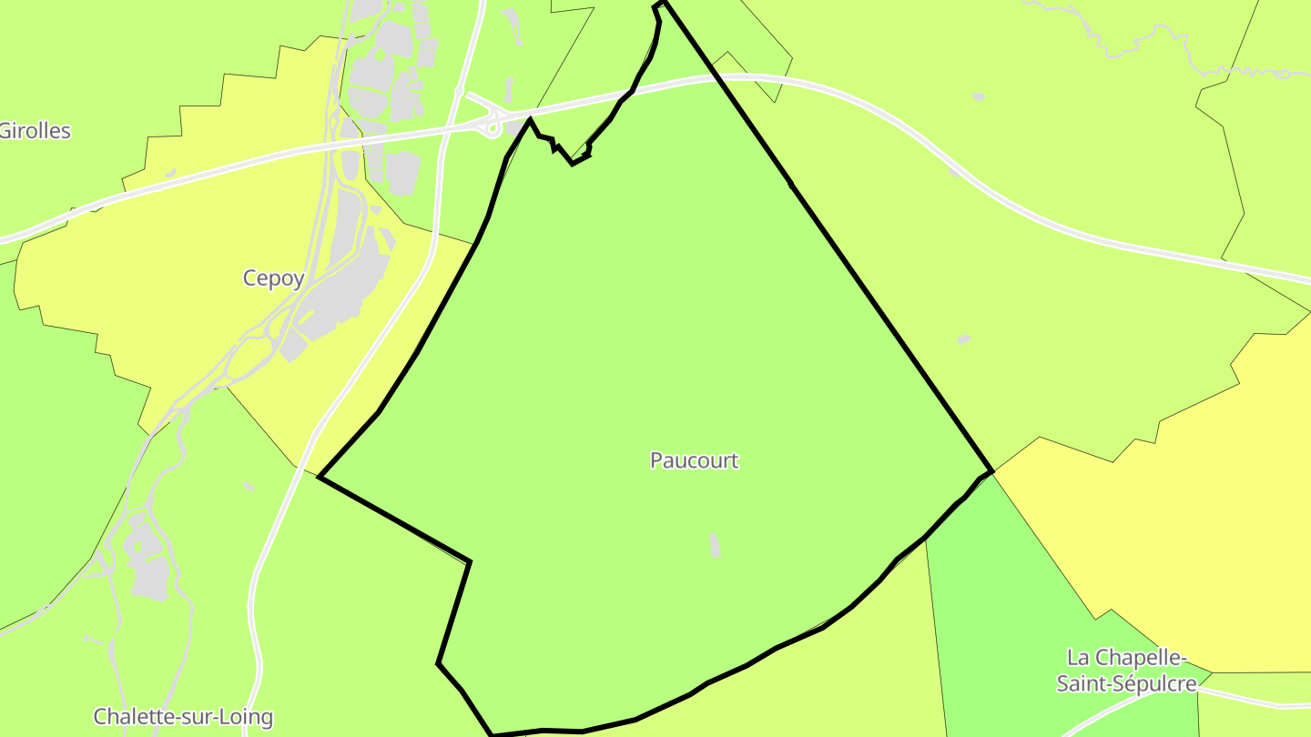 Carte des prix de l'immobilier Paucourt