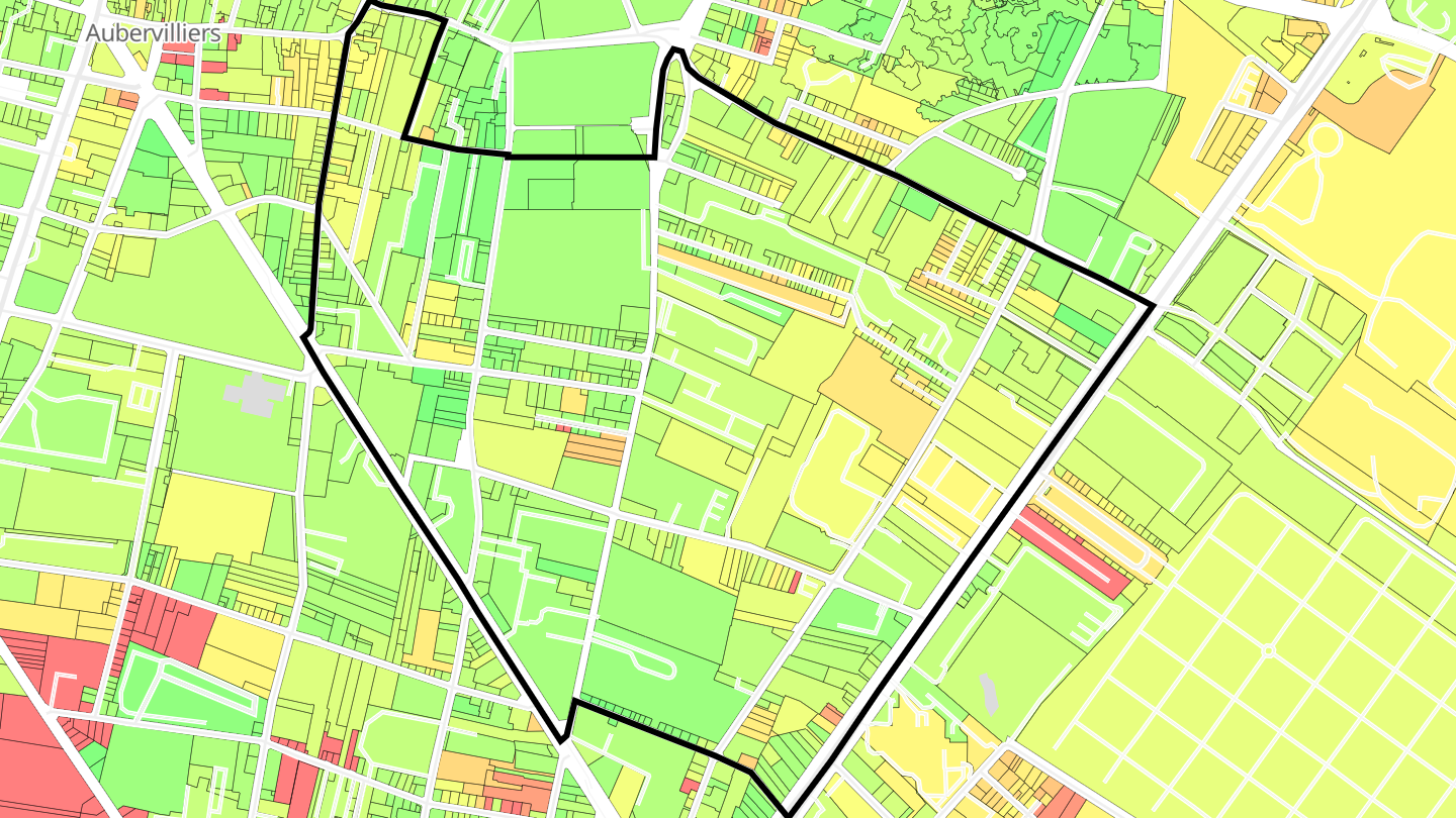 Carte des prix de l'immobilier Paul Bert