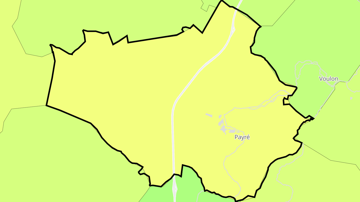 Carte des prix de l'immobilier Payré