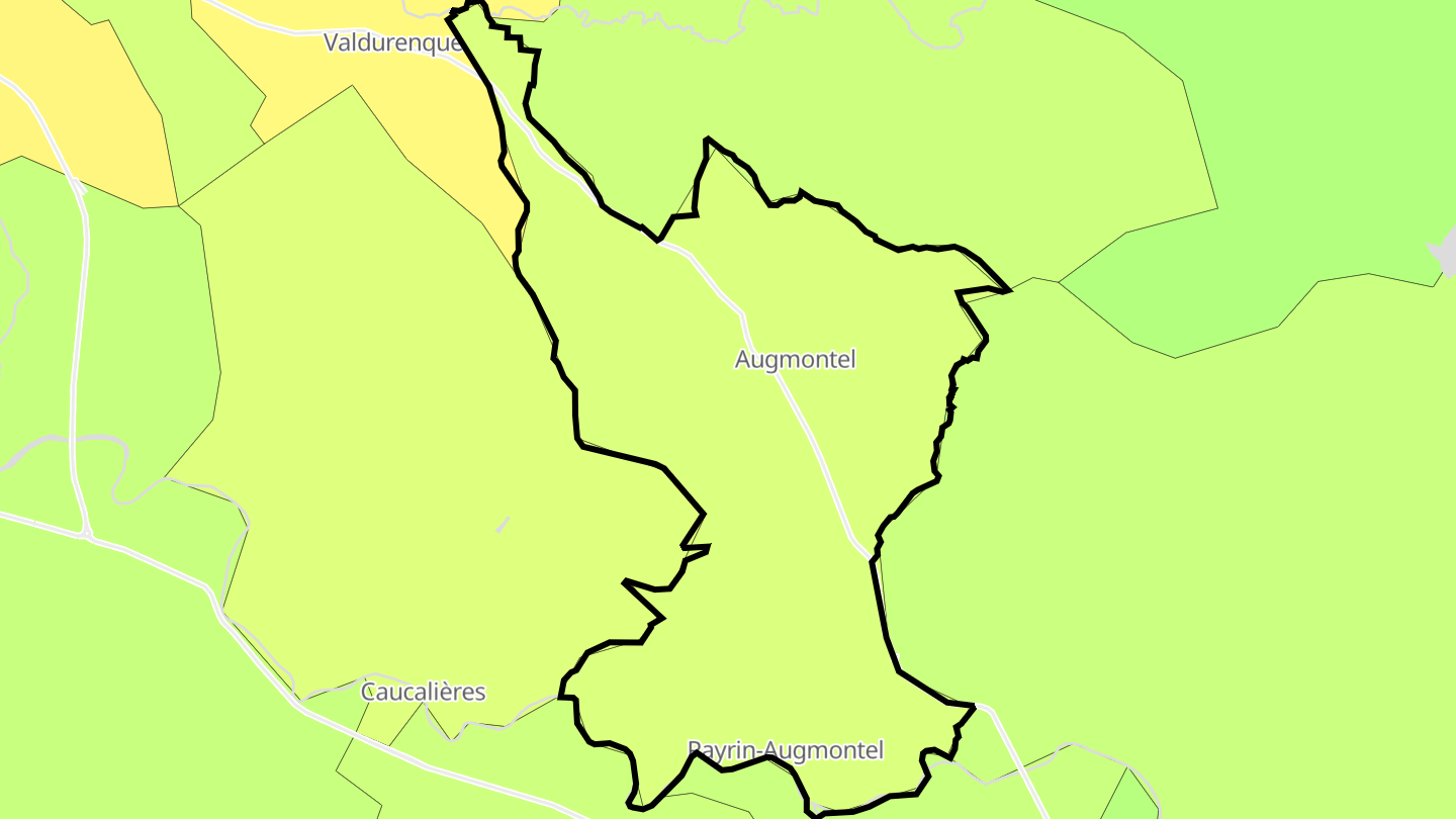 Carte des prix de l'immobilier Payrin-Augmontel