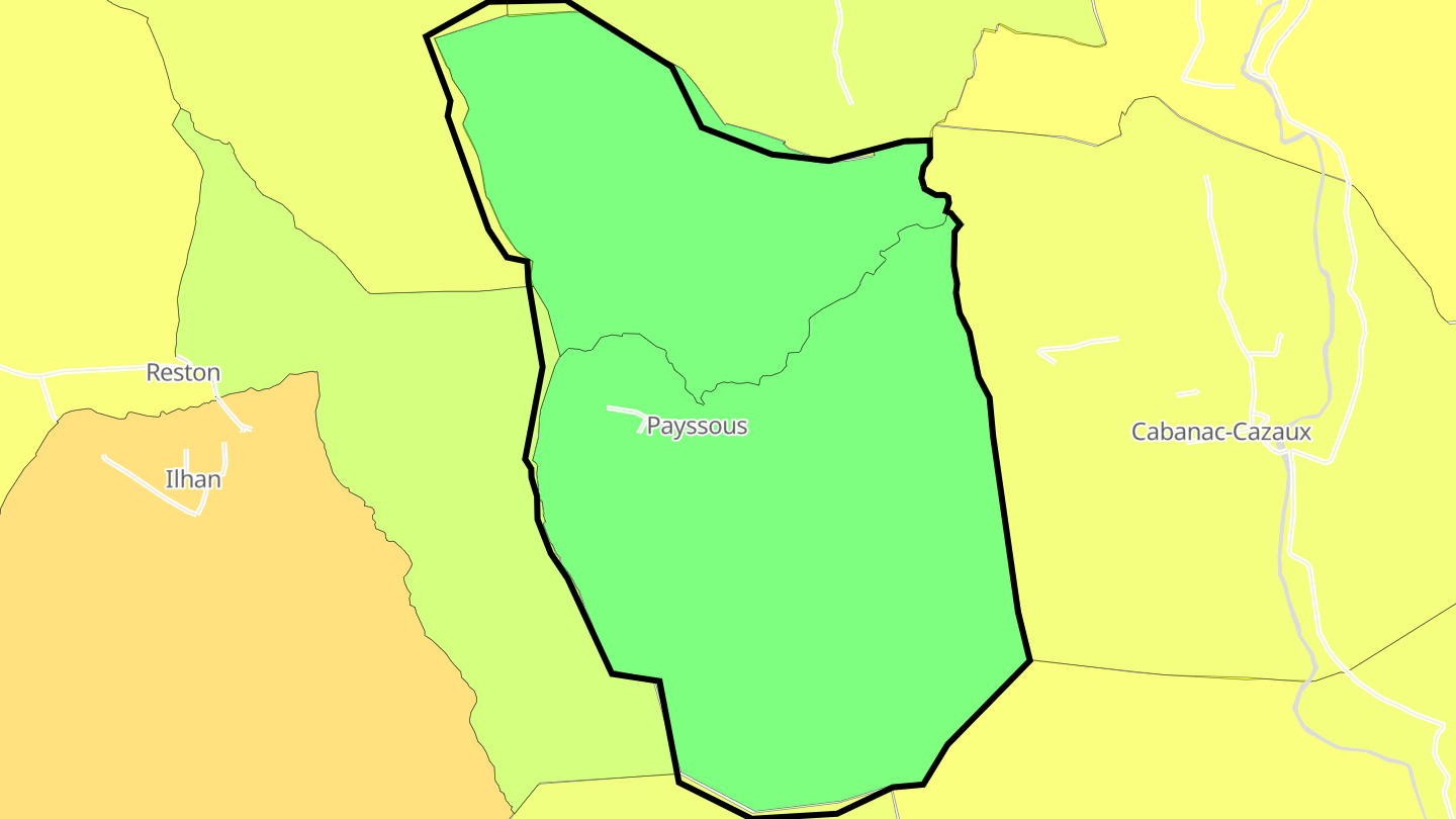 Carte des prix de l'immobilier Payssous