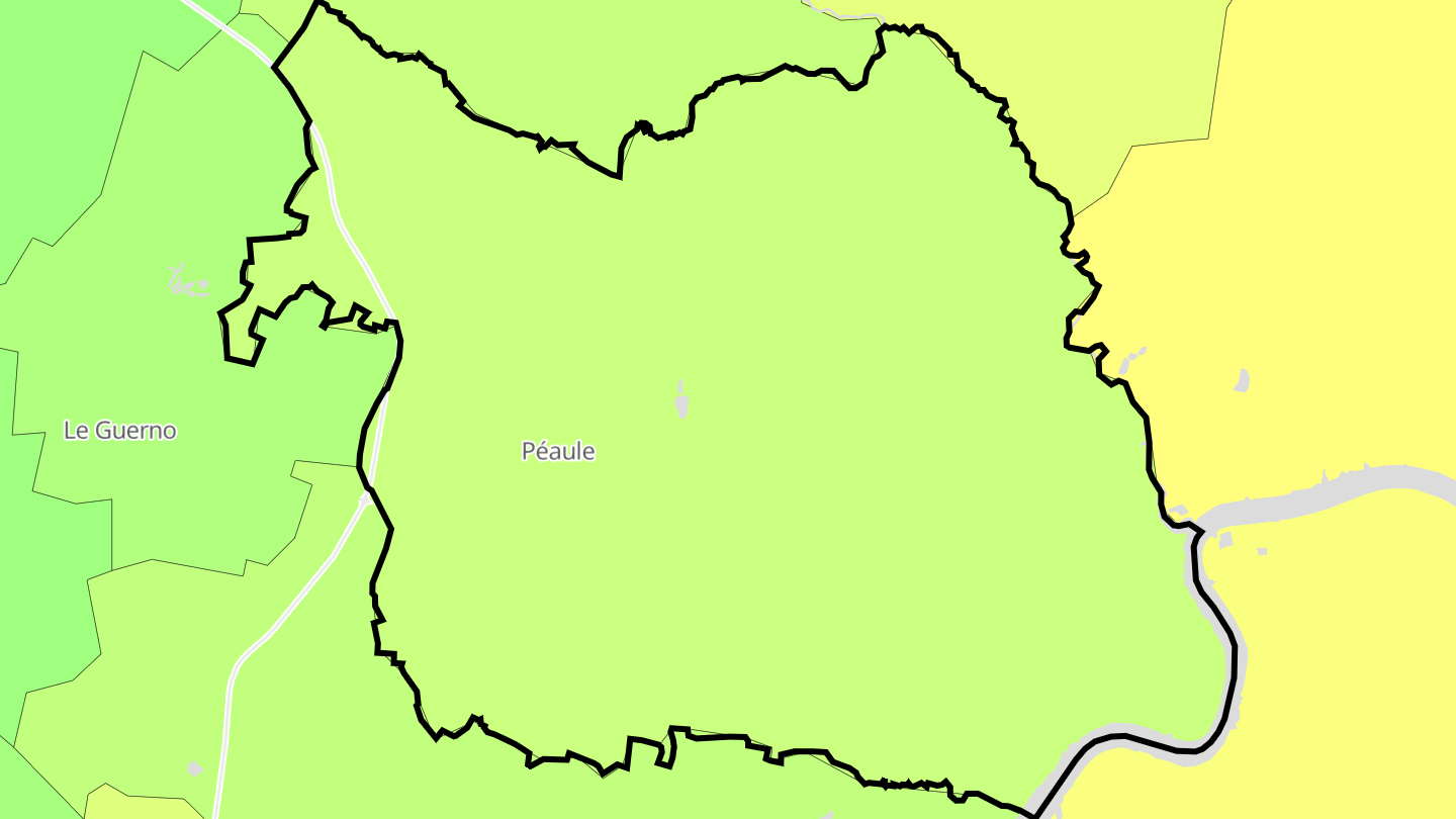 Carte des prix de l'immobilier Péaule