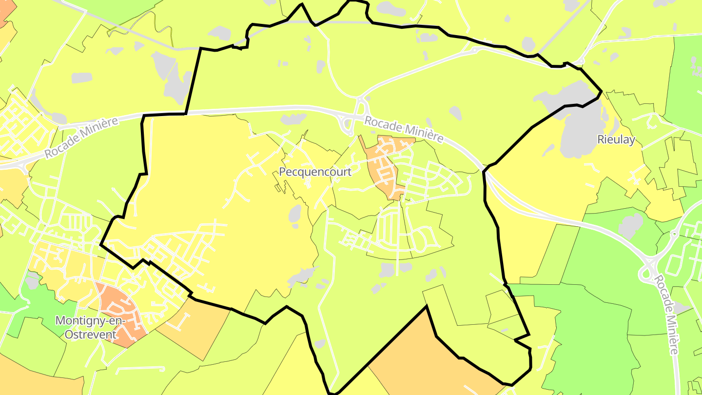 Carte des prix de l'immobilier Pecquencourt