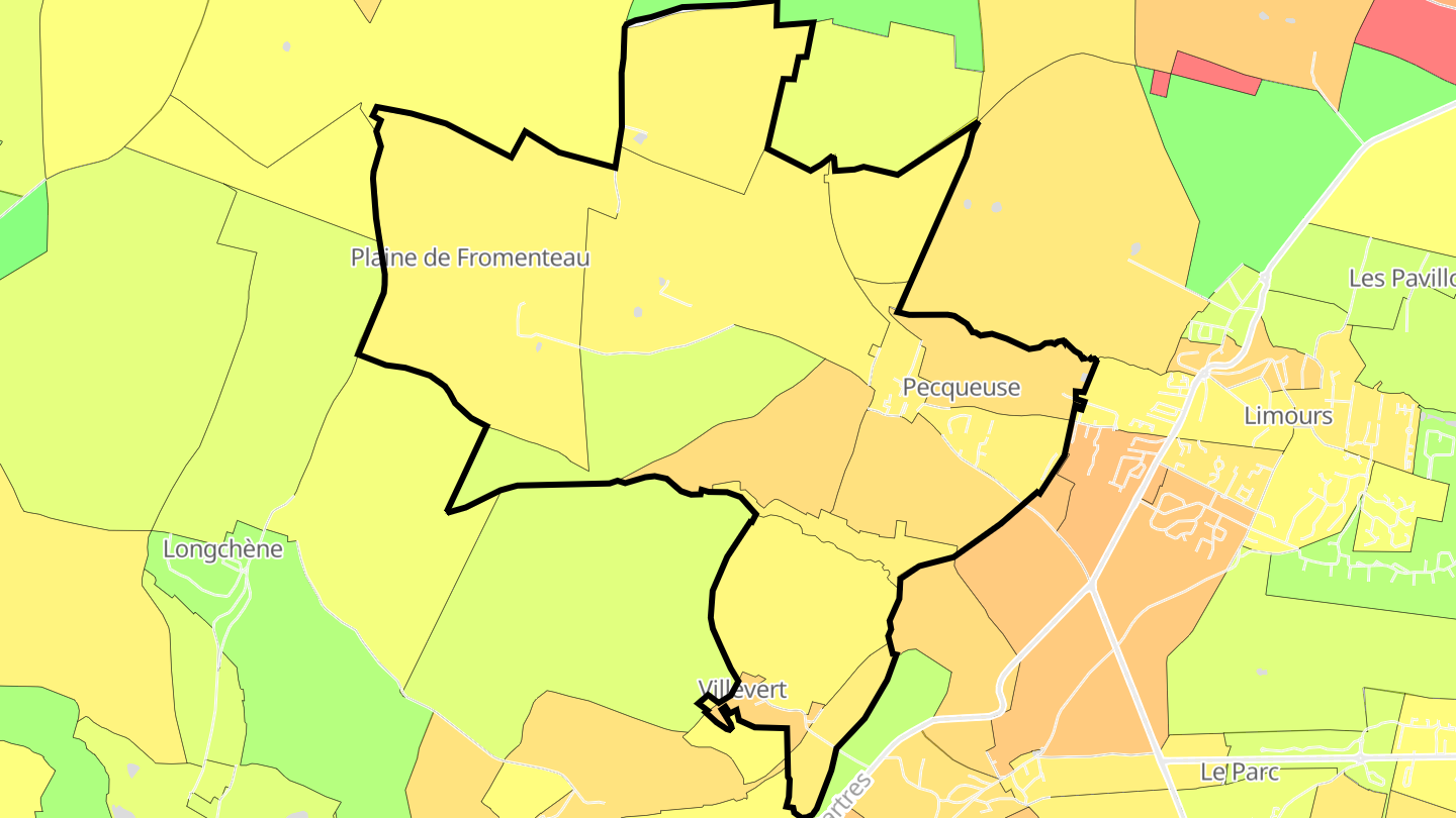 Carte des prix de l'immobilier Pecqueuse