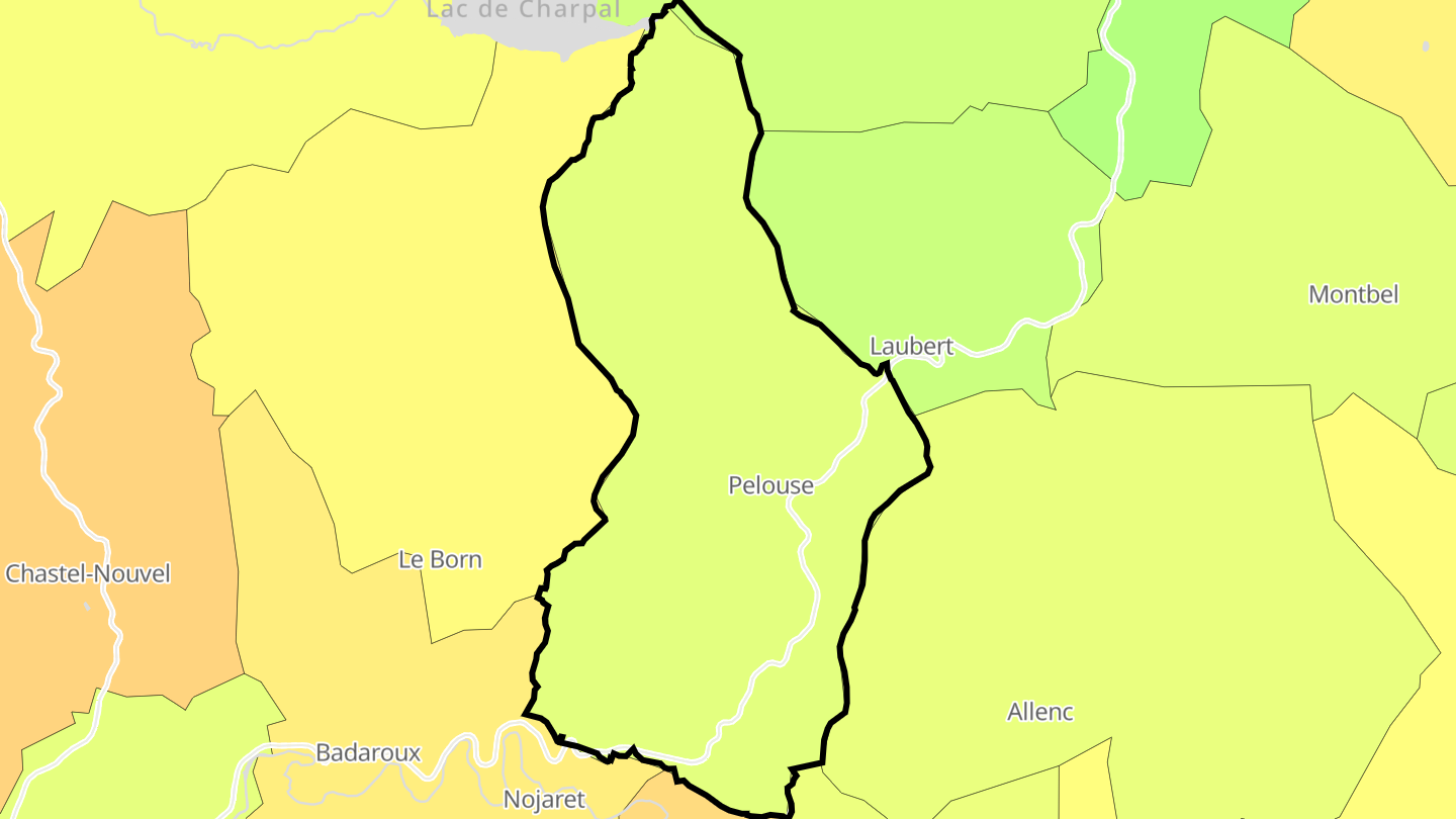 Carte des prix de l'immobilier Pelouse