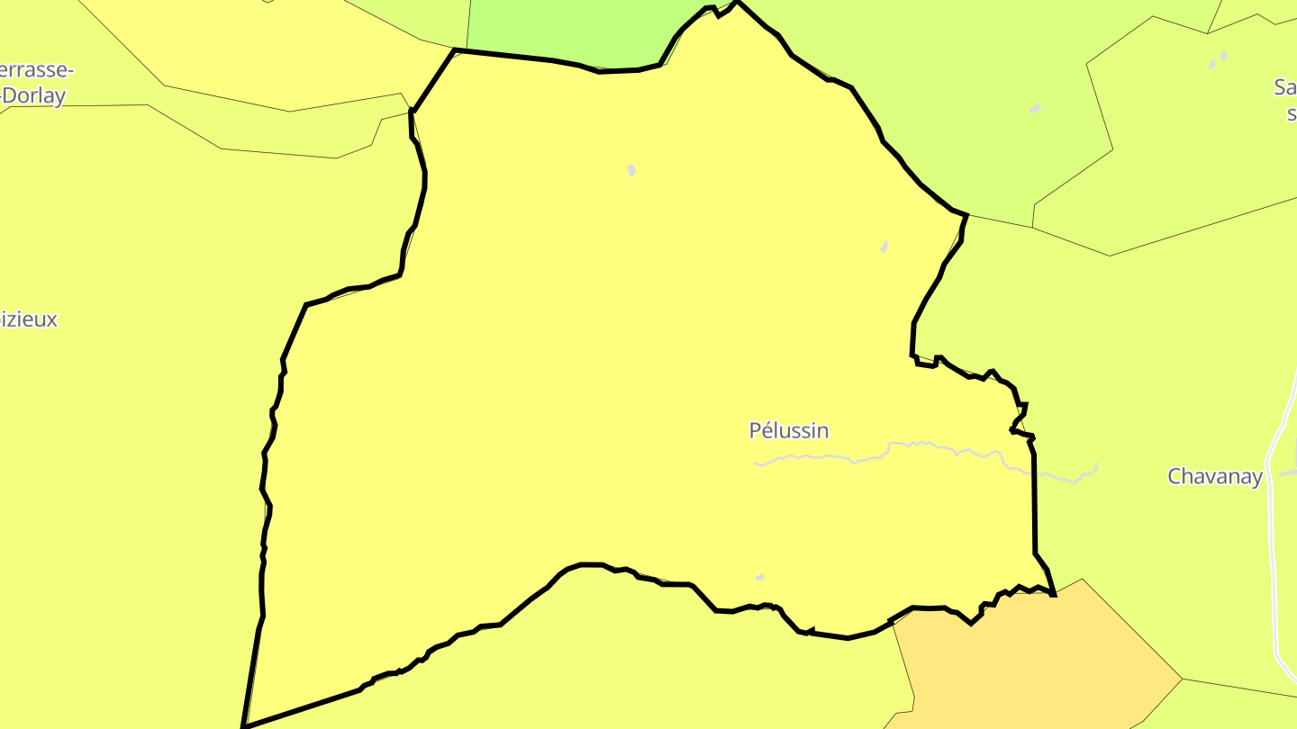 Carte des prix de l'immobilier Pélussin