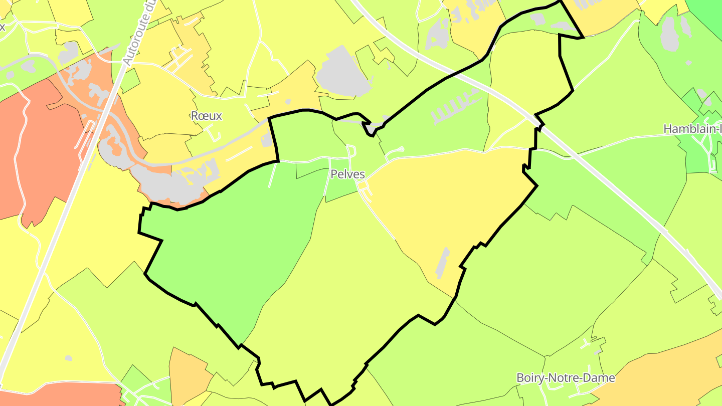 Carte des prix de l'immobilier Pelves