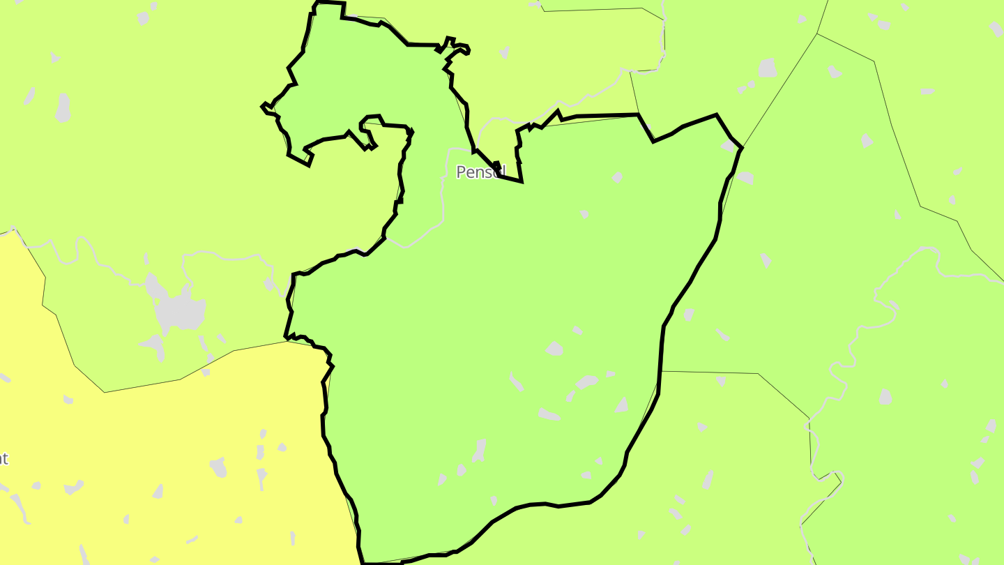 Carte des prix de l'immobilier Pensol