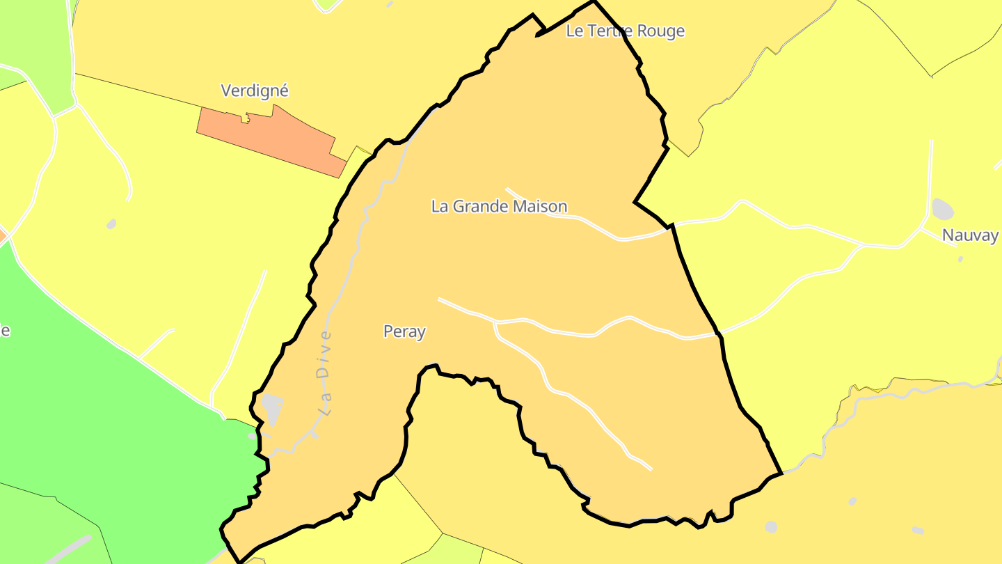 Carte des prix de l'immobilier Peray