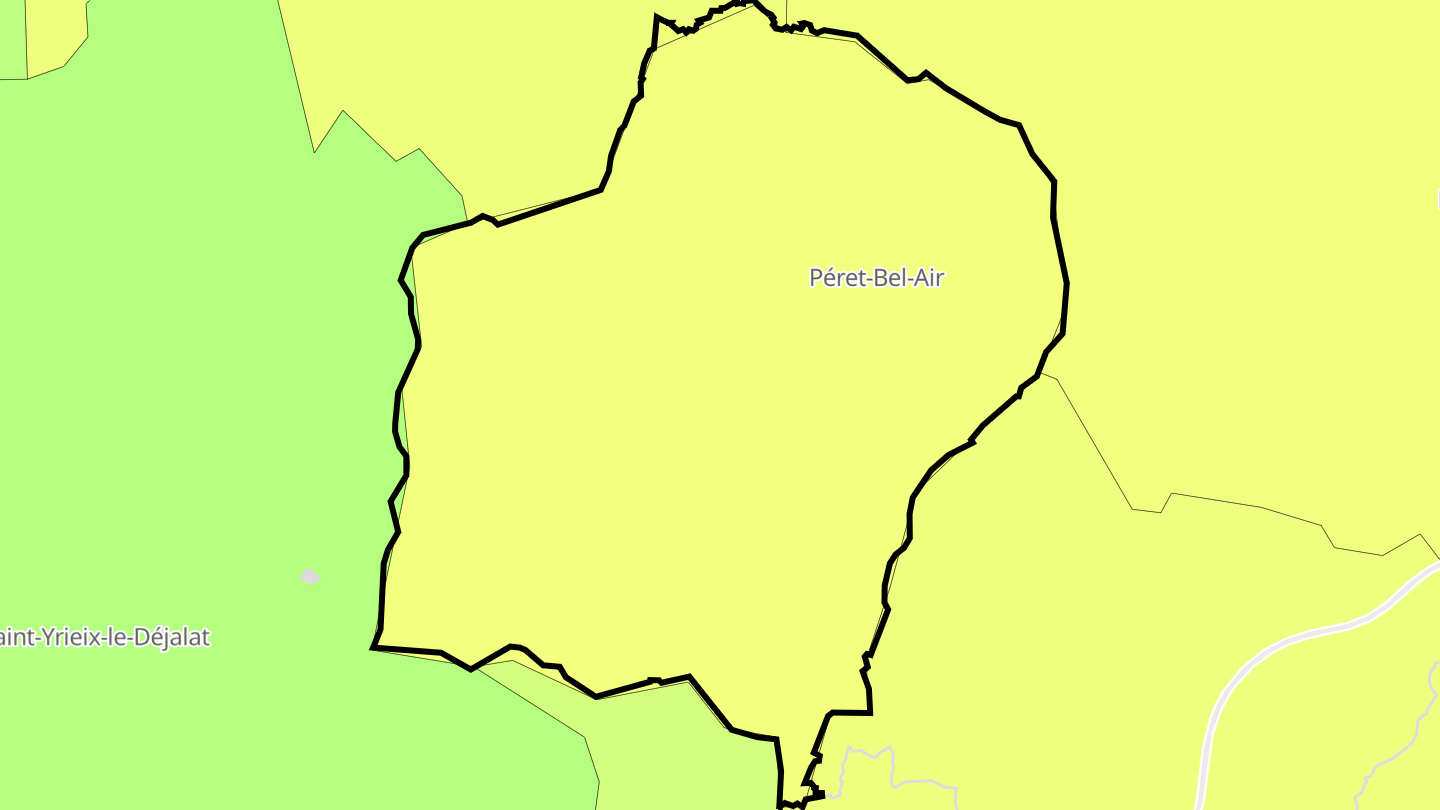 Carte des prix de l'immobilier Péret-Bel-Air