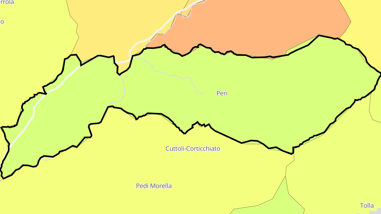 Carte des prix de l'immobilier Peri
