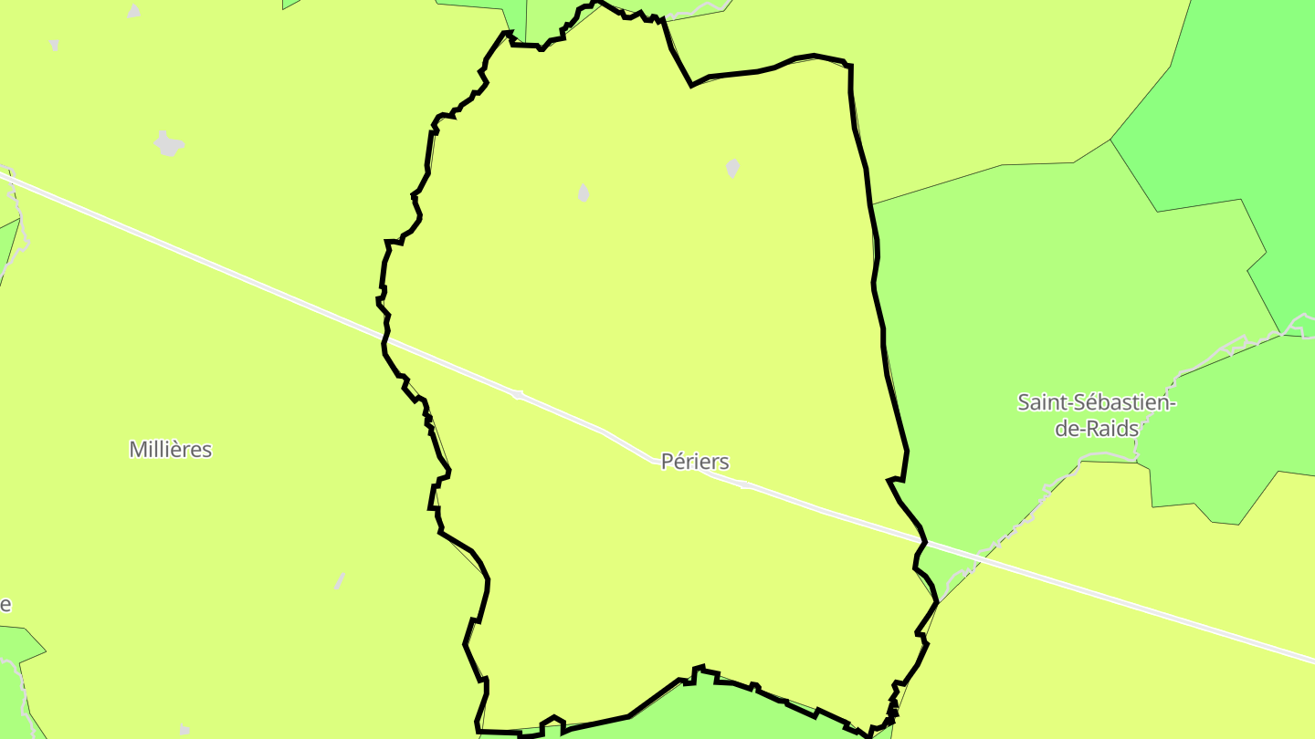 Carte des prix de l'immobilier Périers