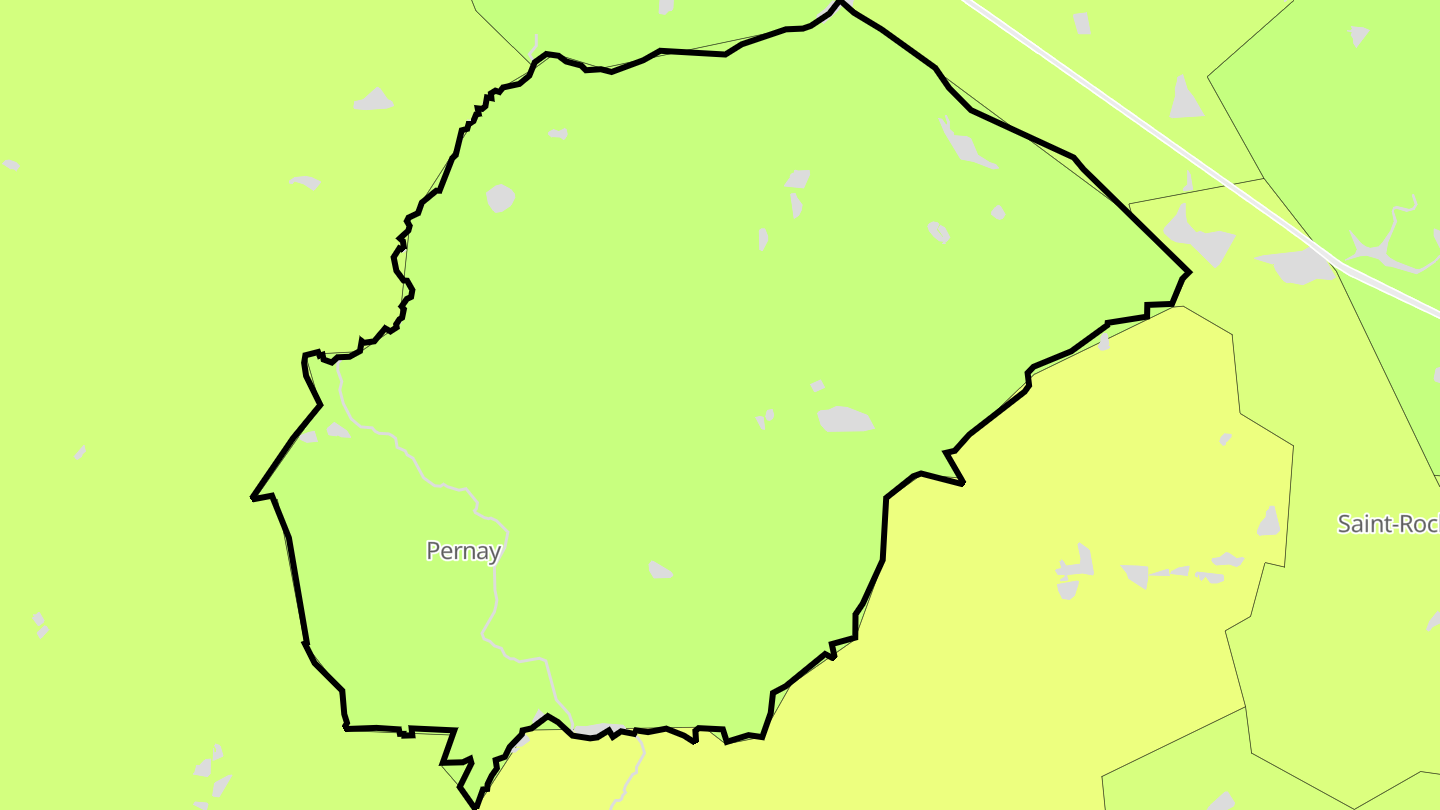 Carte des prix de l'immobilier Pernay