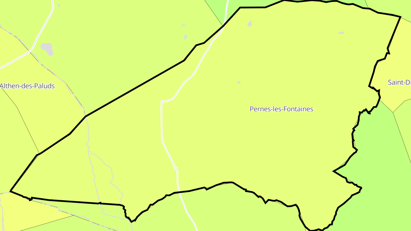 Carte des prix de l'immobilier Pernes-les-Fontaines