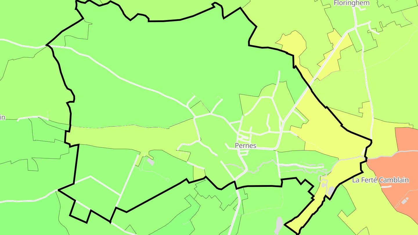 Carte des prix de l'immobilier Pernes