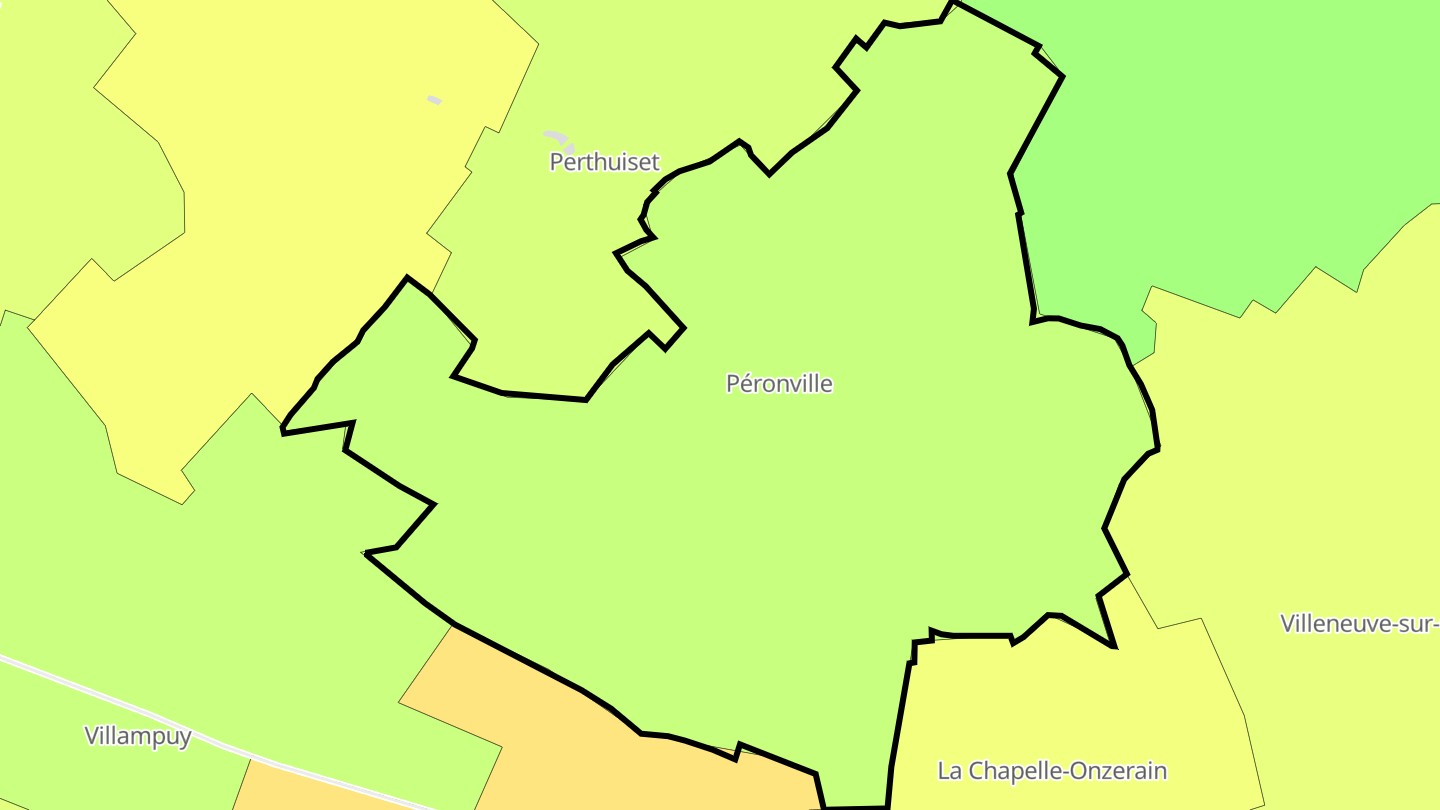 Carte des prix de l'immobilier Péronville