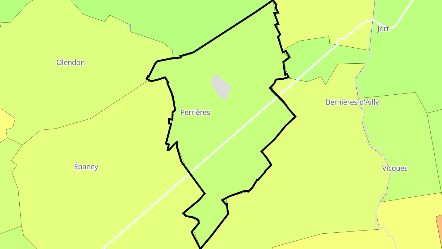 Carte des prix de l'immobilier Perrières