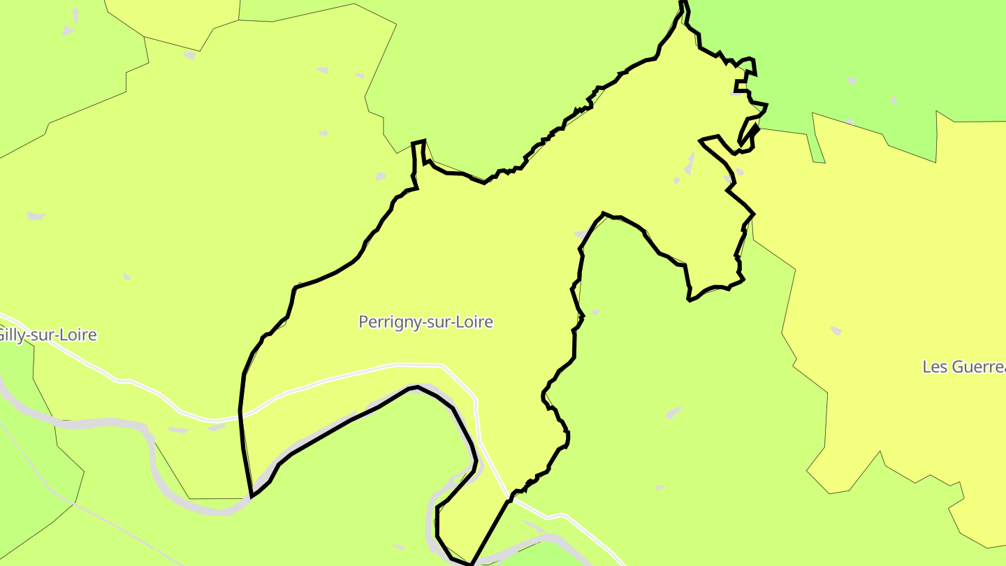 Carte des prix de l'immobilier Perrigny-sur-Loire