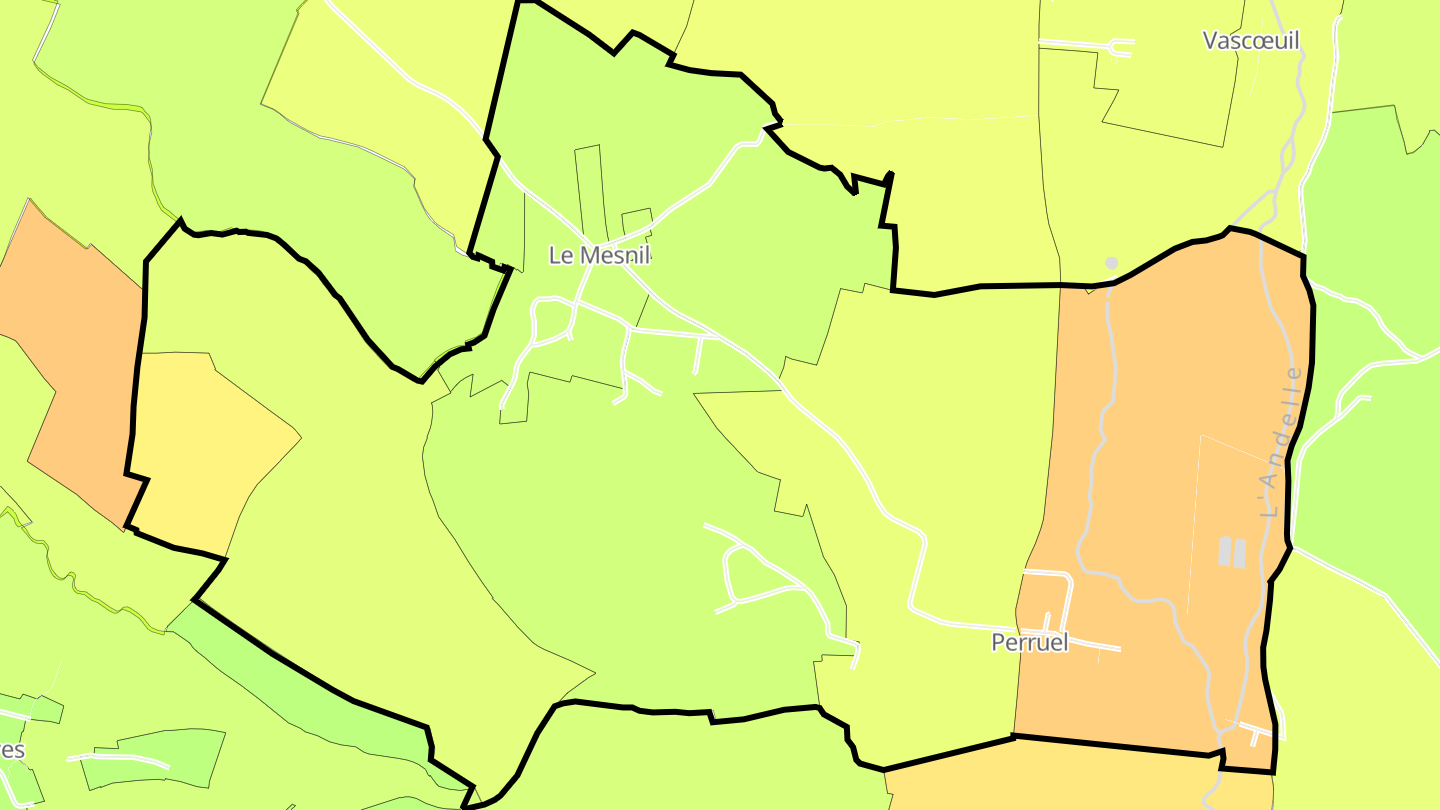 Carte des prix de l'immobilier Perruel