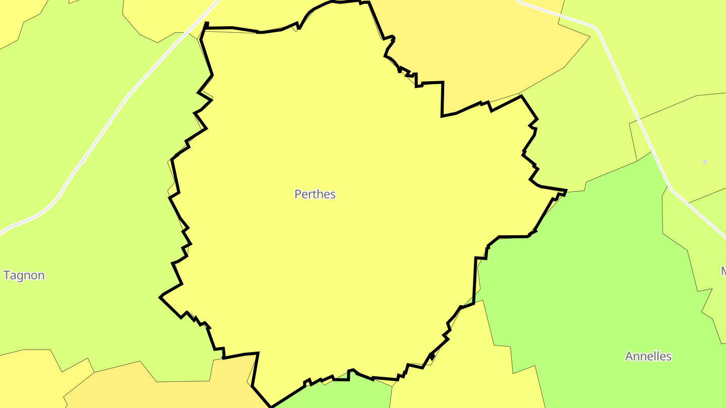Carte des prix de l'immobilier Perthes