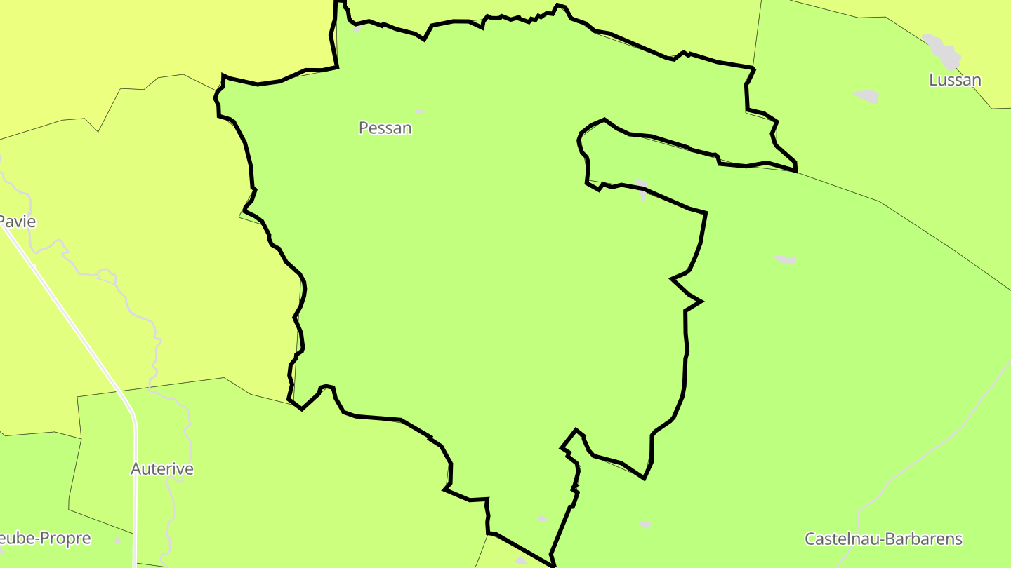 Carte des prix de l'immobilier Pessan