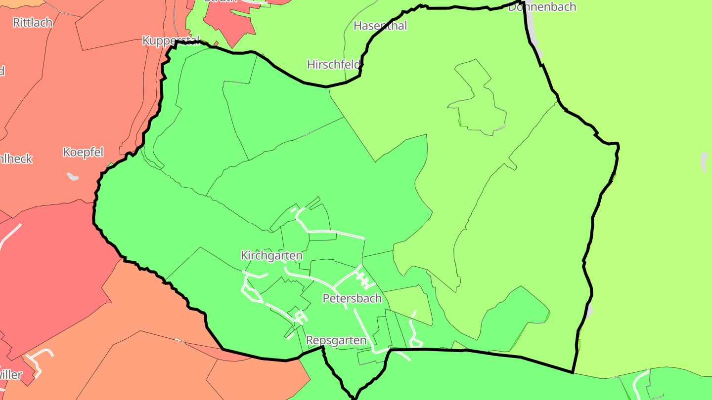 Carte des prix de l'immobilier Petersbach