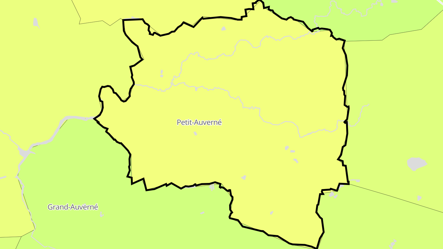 Carte des prix de l'immobilier Petit-Auverné