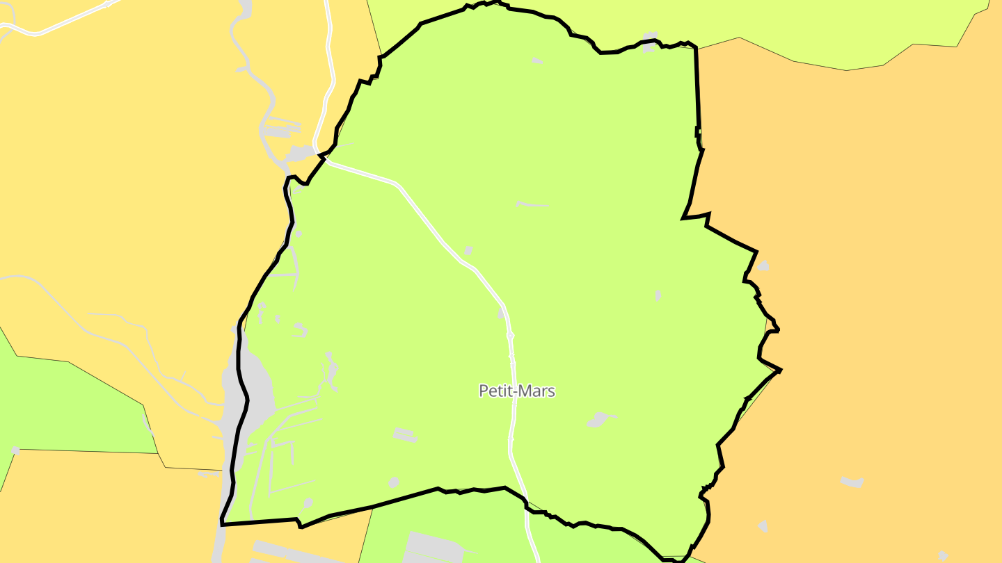 Carte des prix de l'immobilier Petit-Mars