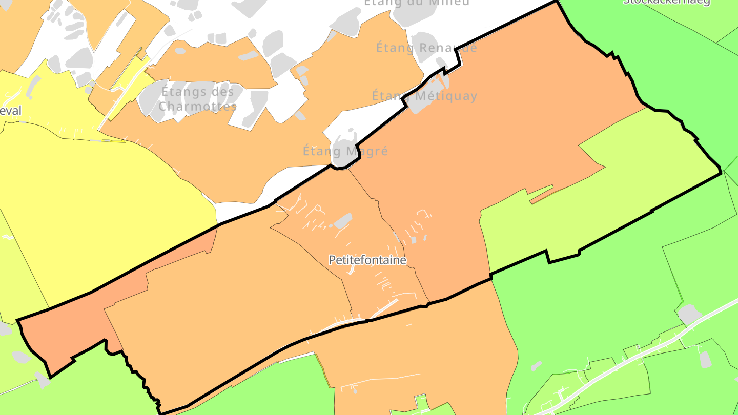 Carte des prix de l'immobilier Petitefontaine