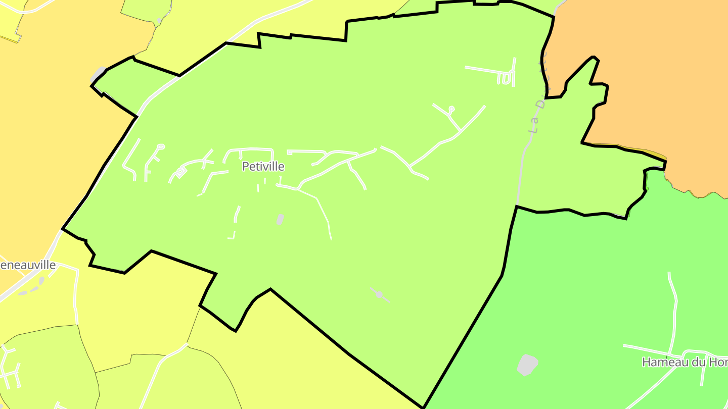 Carte des prix de l'immobilier Petiville
