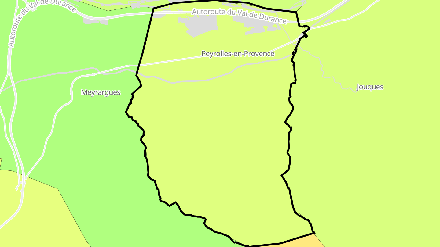 Carte des prix de l'immobilier Peyrolles-en-Provence