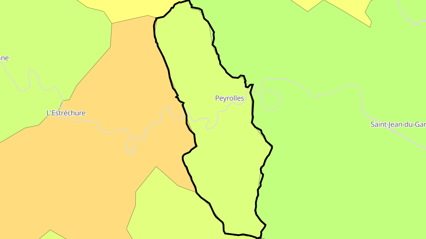 Carte des prix de l'immobilier Peyrolles
