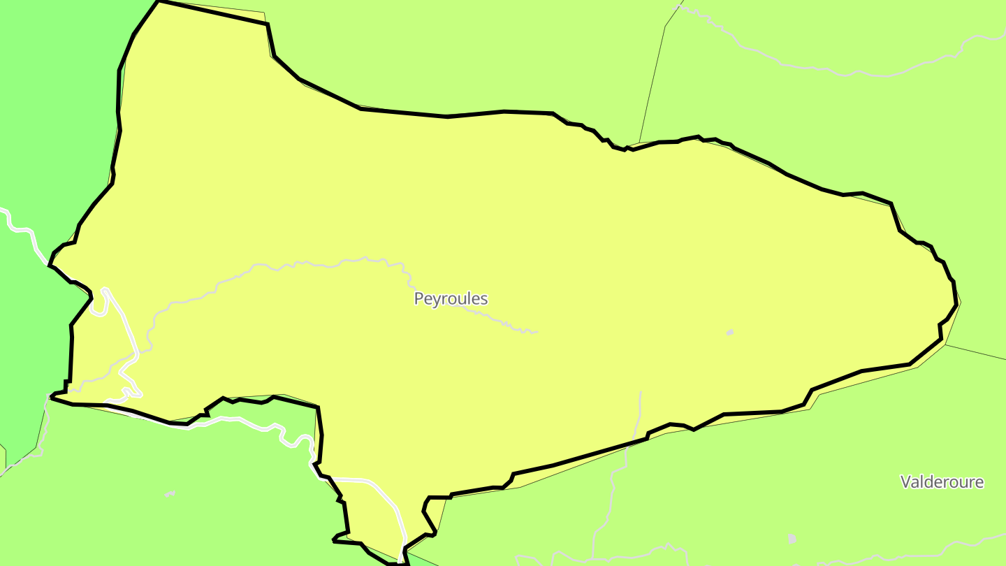 Carte des prix de l'immobilier Peyroules