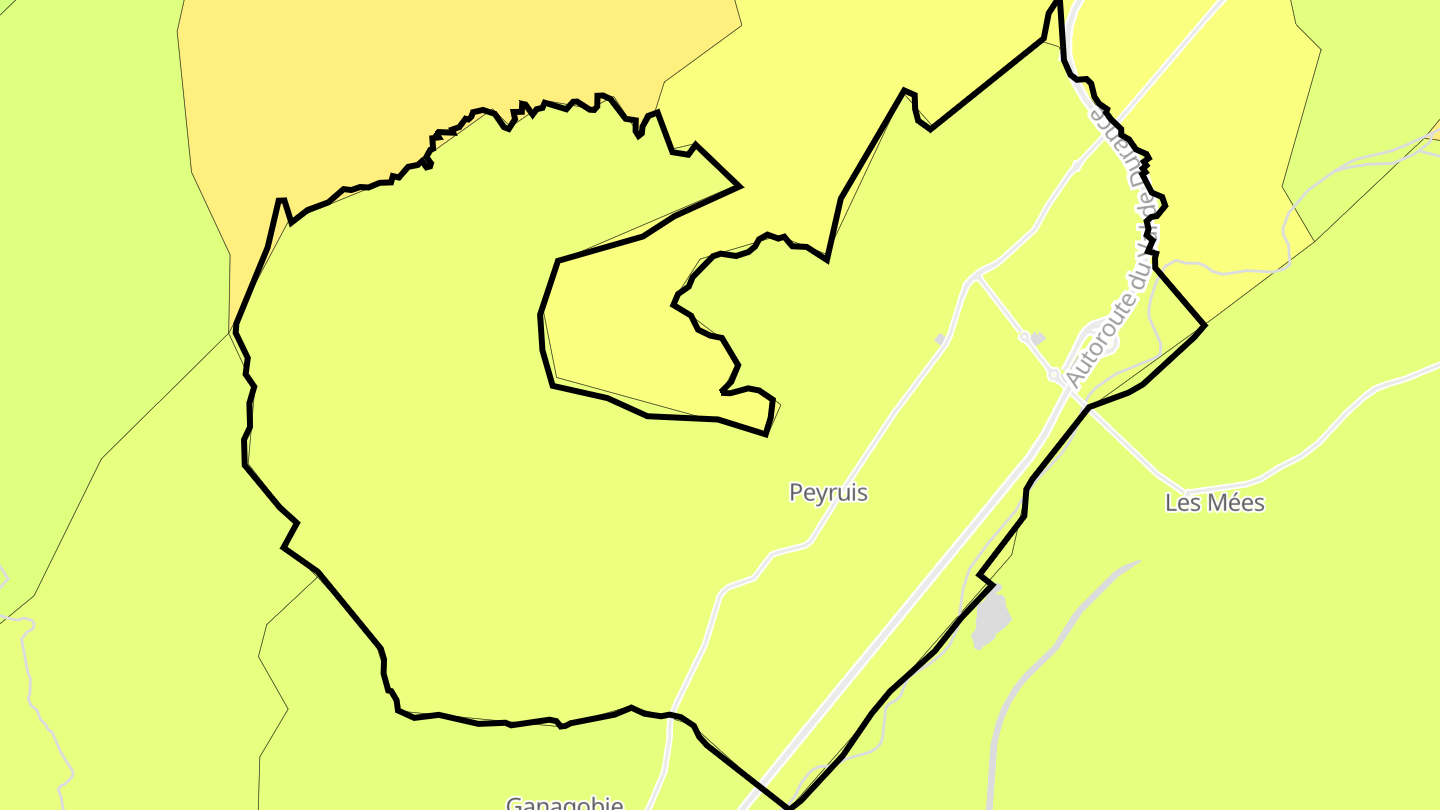 Carte des prix de l'immobilier Peyruis