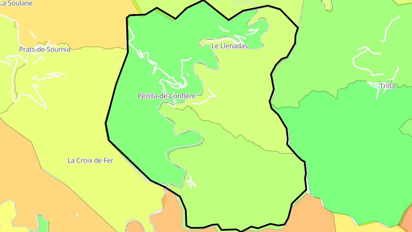 Carte des prix de l'immobilier Pézilla-de-Conflent