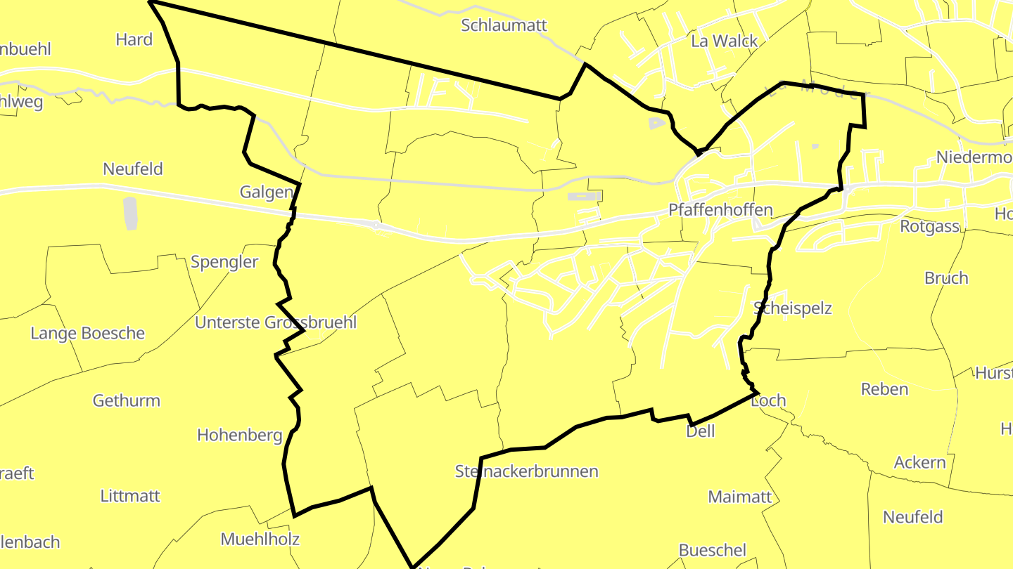 Carte des prix de l'immobilier Pfaffenhoffen