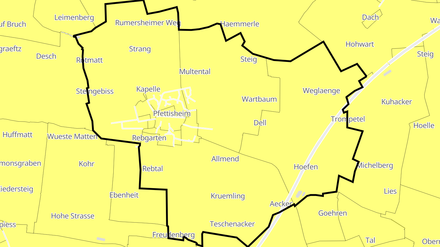 Carte des prix de l'immobilier Pfettisheim