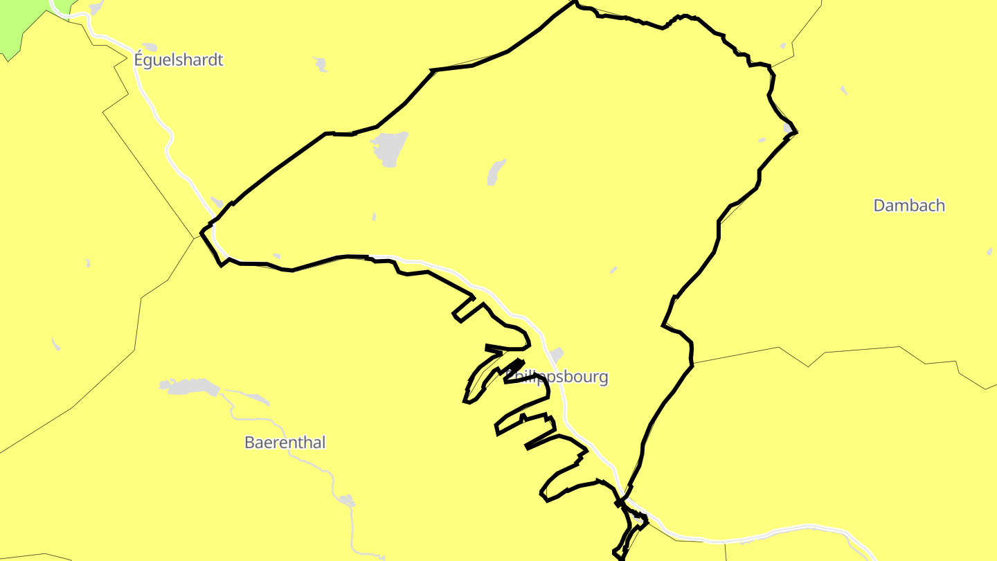 Carte des prix de l'immobilier Philippsbourg