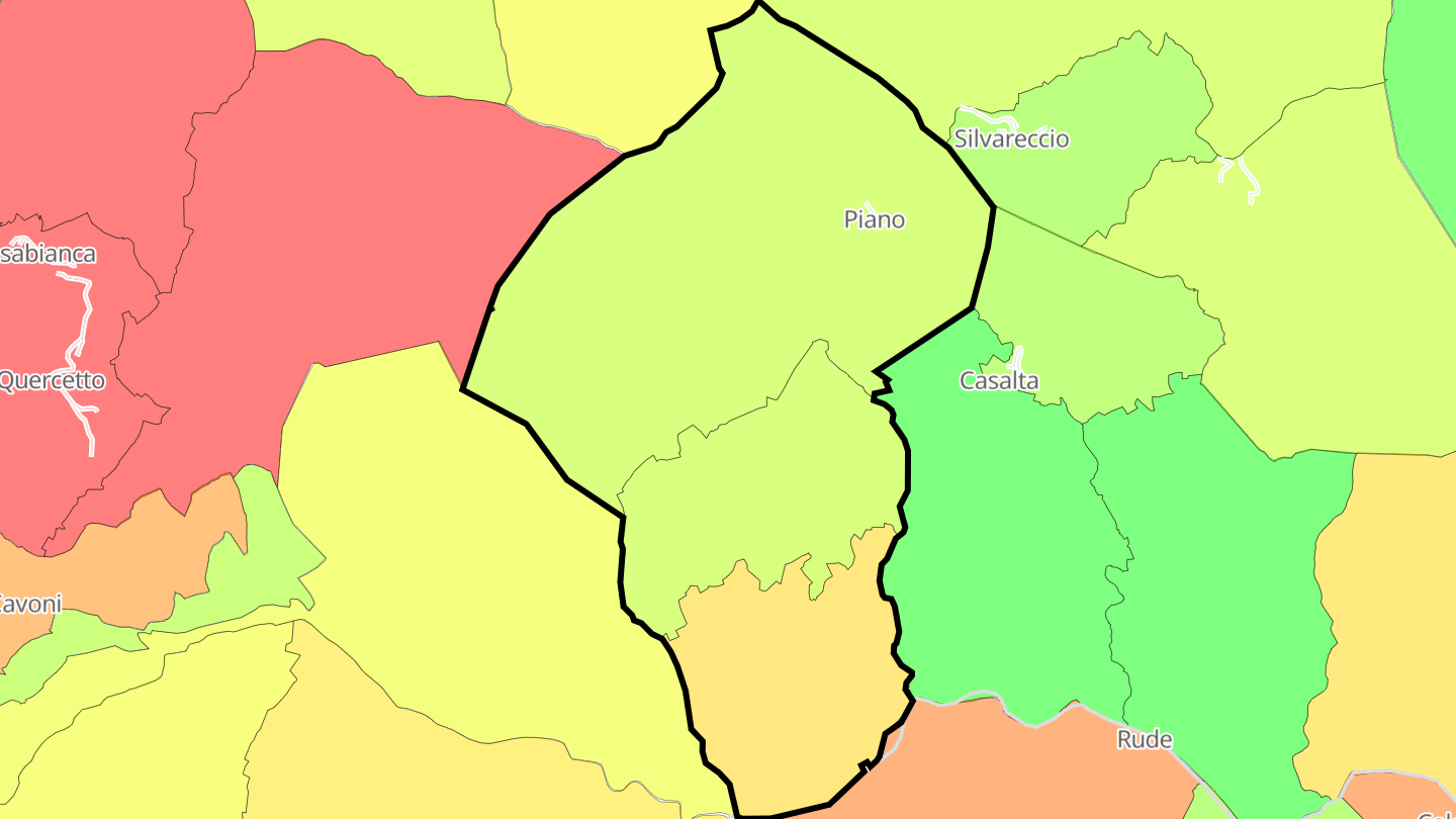 Carte des prix de l'immobilier Piano