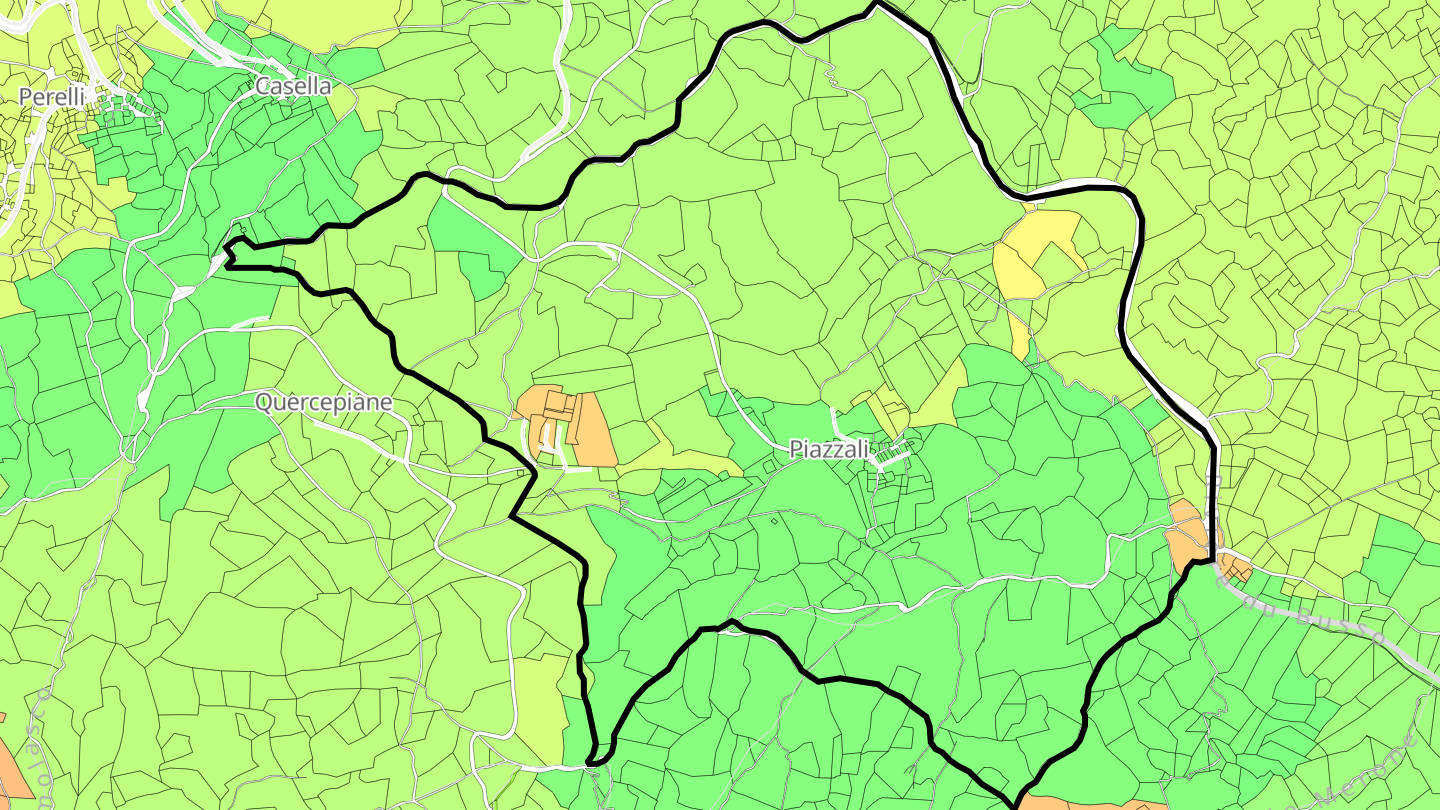 Carte des prix de l'immobilier Piazzali