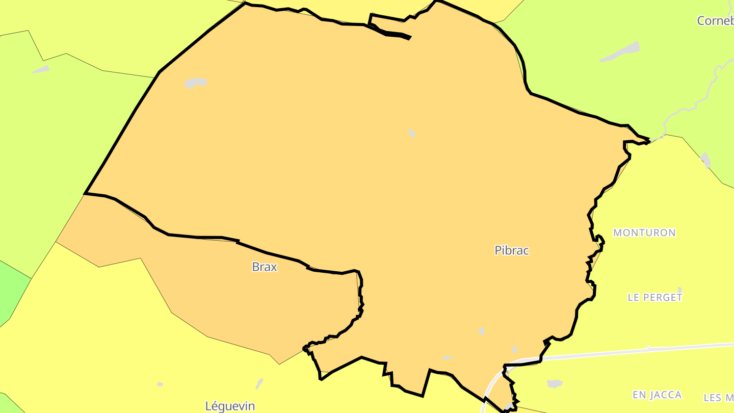 Carte des prix de l'immobilier Pibrac