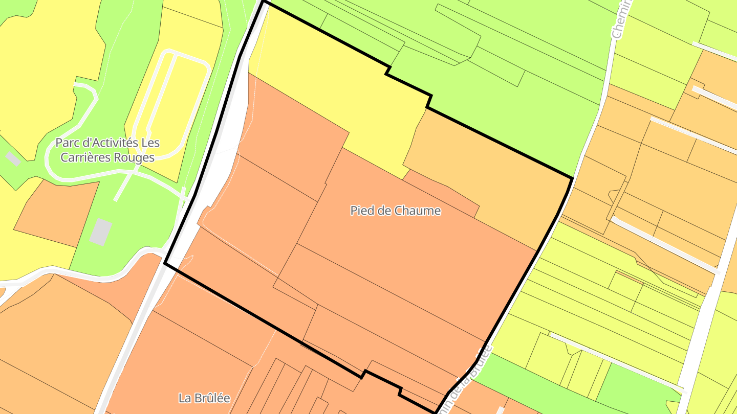 Carte des prix de l'immobilier Pied de Chaume